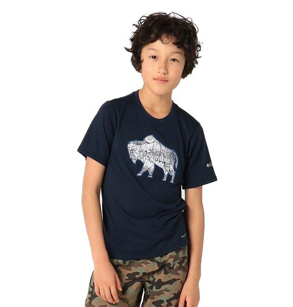 Columbia Ranco Lake T-Shirt Navy For Boys NZ64781 New Zealand